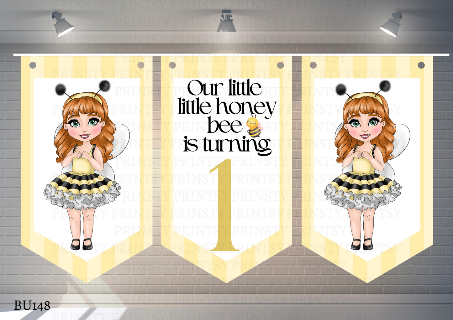 Little Honey Bee Dolly Bunting