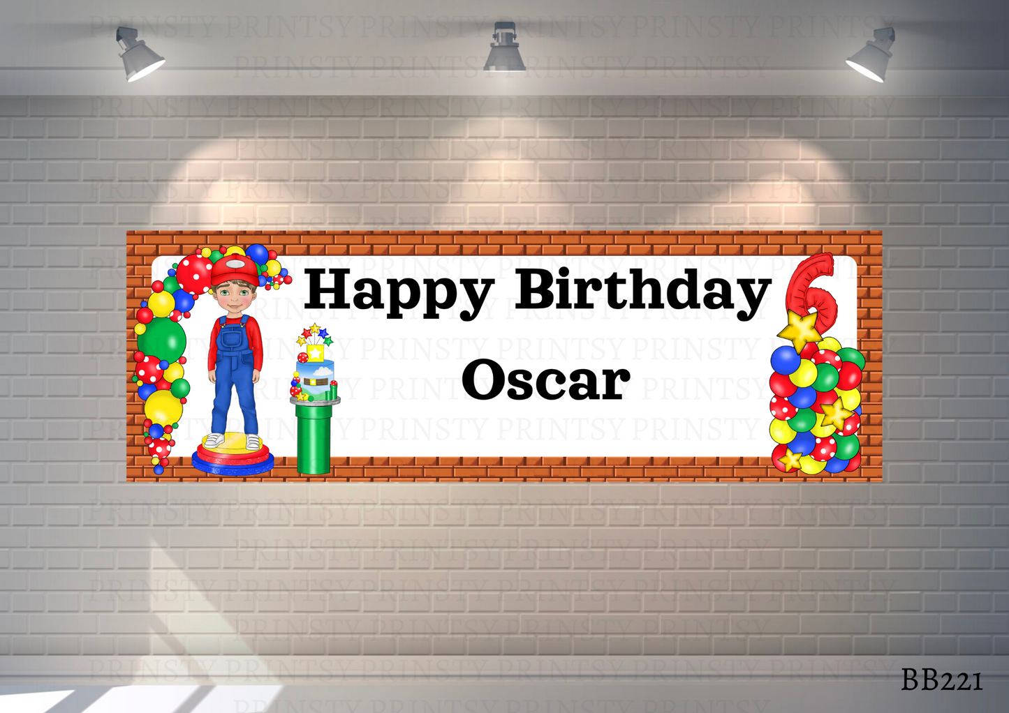 Green and Red Dungarees Dude Banner