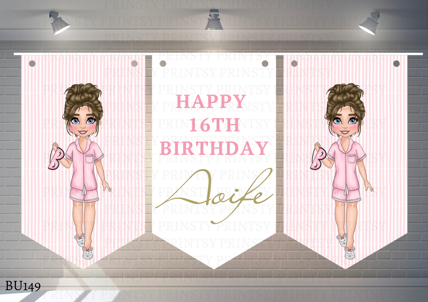 Sleep Over Dolly Bunting