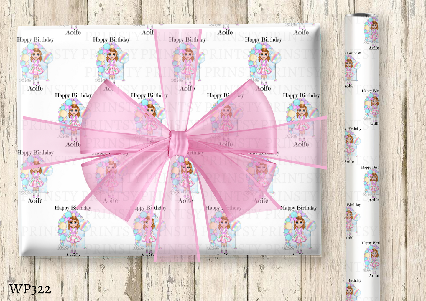 Rainbow Dolly Wrapping Paper