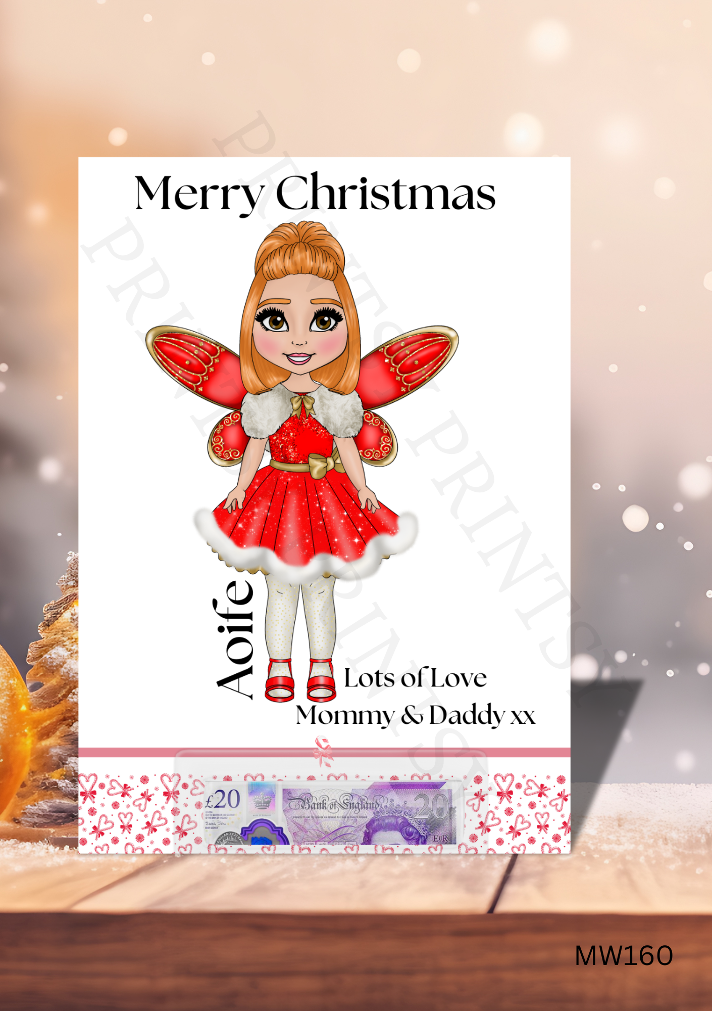 Christmas Fairy Money Card