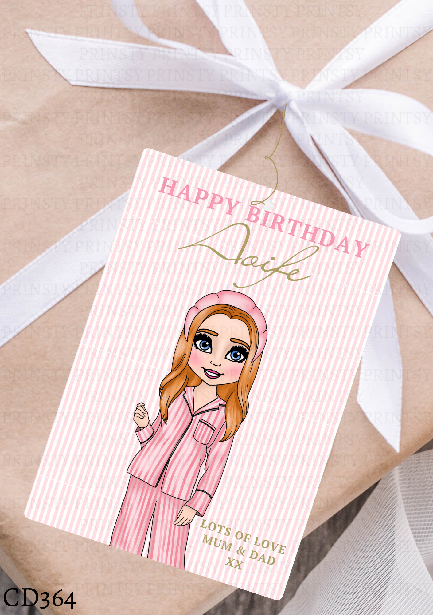 Make Up Dolly Gift Label