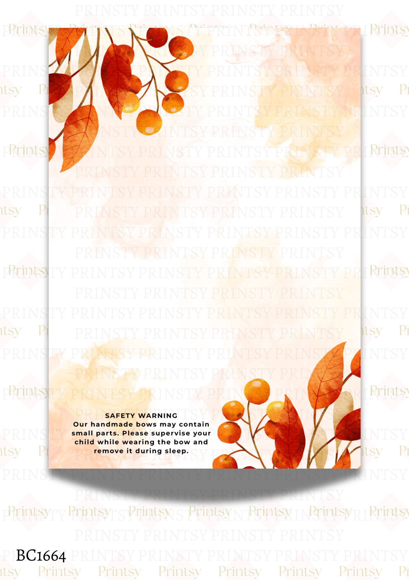 Autumn Bow Card