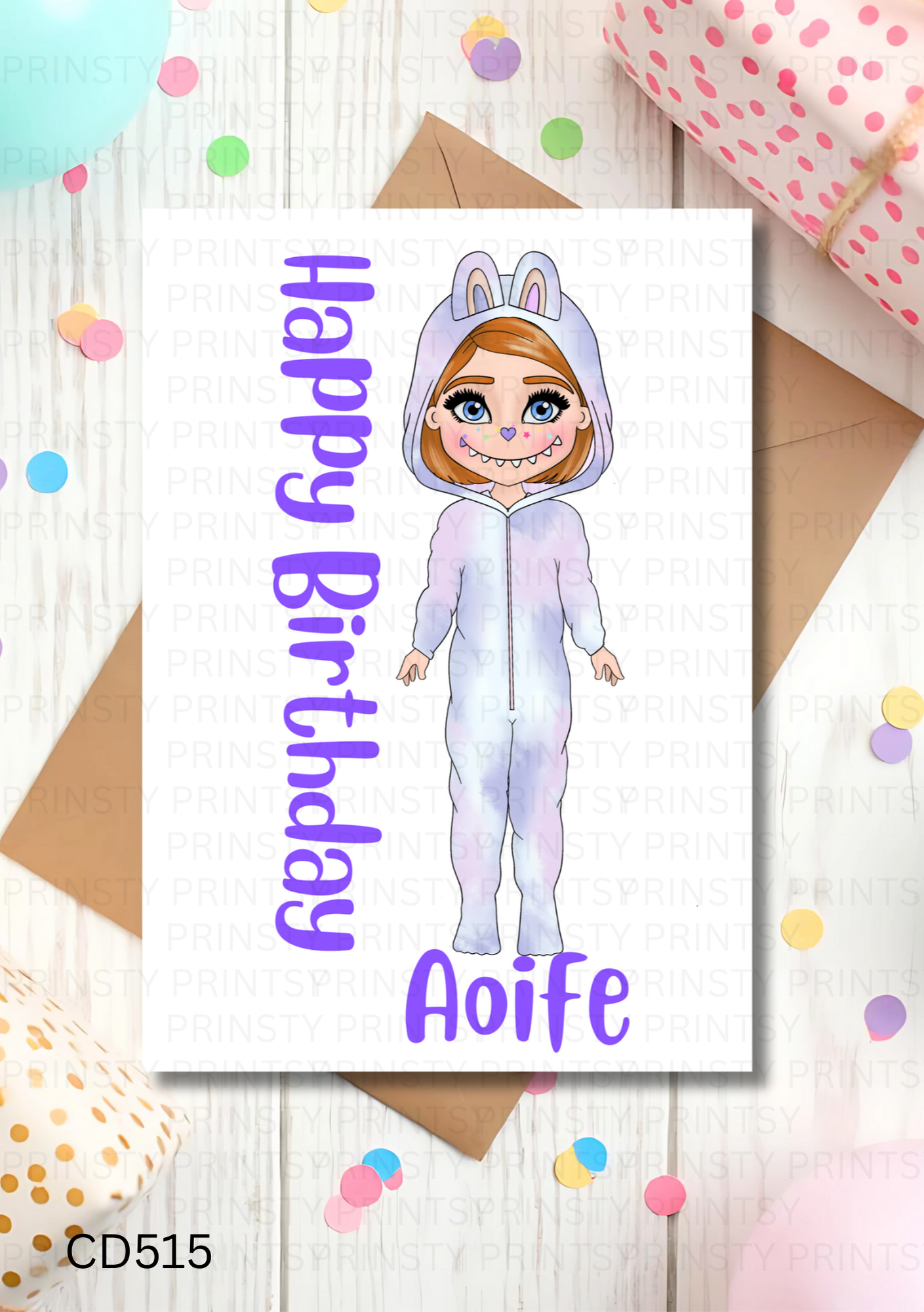 Mini Magic Monster Dolly Celebration Card