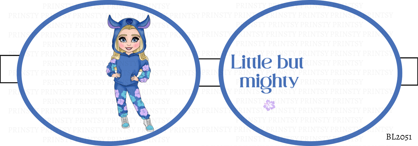 Blue Hawaiian Dolly Bow Loop