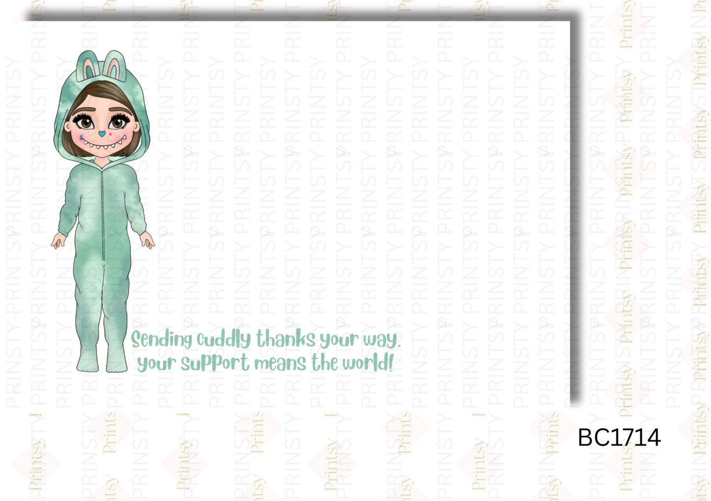 Mini Magic Monster Dolly Bow Card