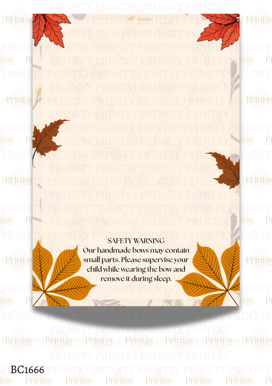 Autumn Bow Card