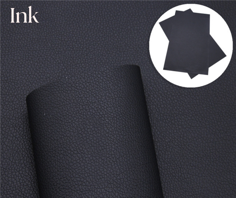 Ink Lychee Synthetic Leather Sheet