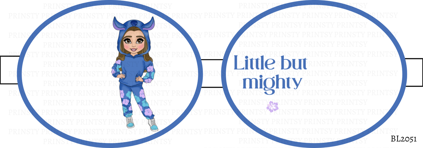 Blue Hawaiian Dolly Bow Loop