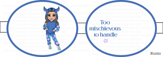 Blue Hawaiian Dolly Bow Loop