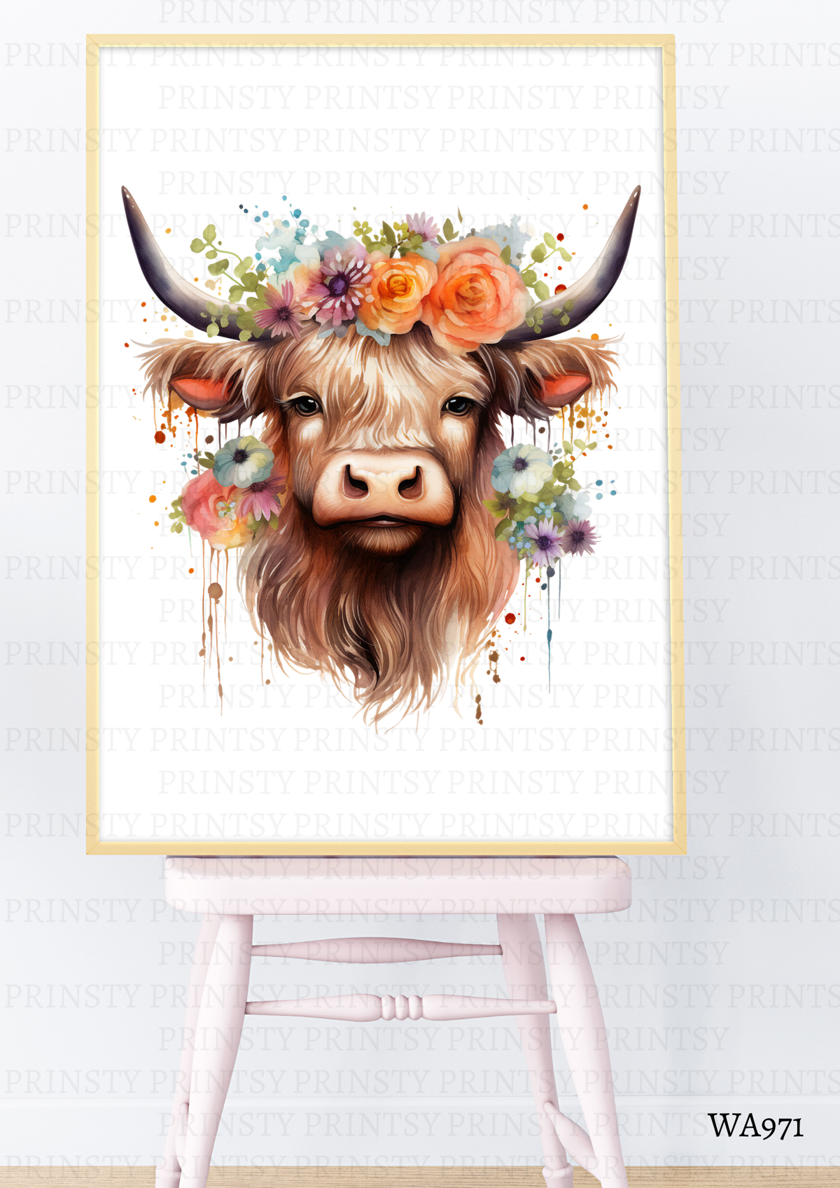 Highland Cow Wall Art