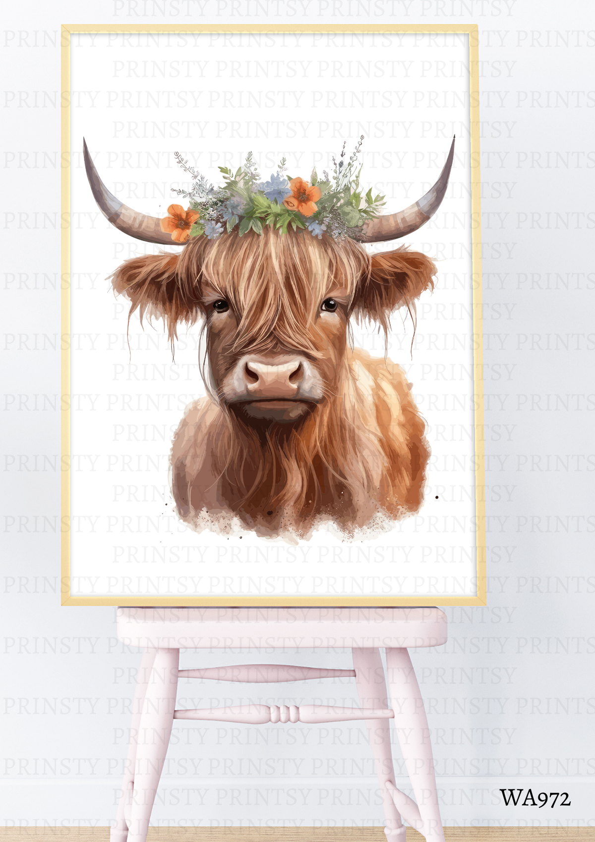Highland Cow Wall Art