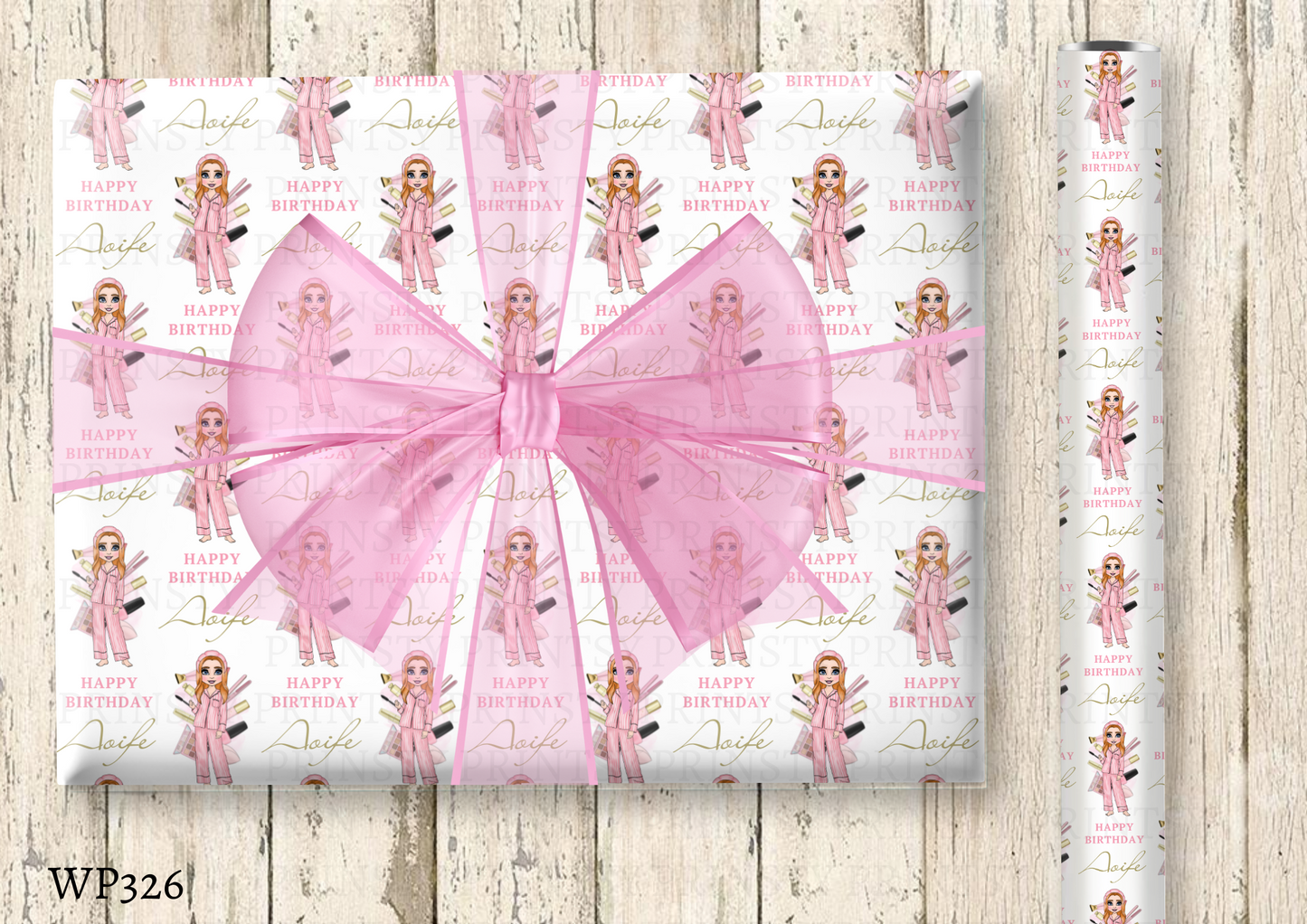 Make Up Dolly Wrapping Paper