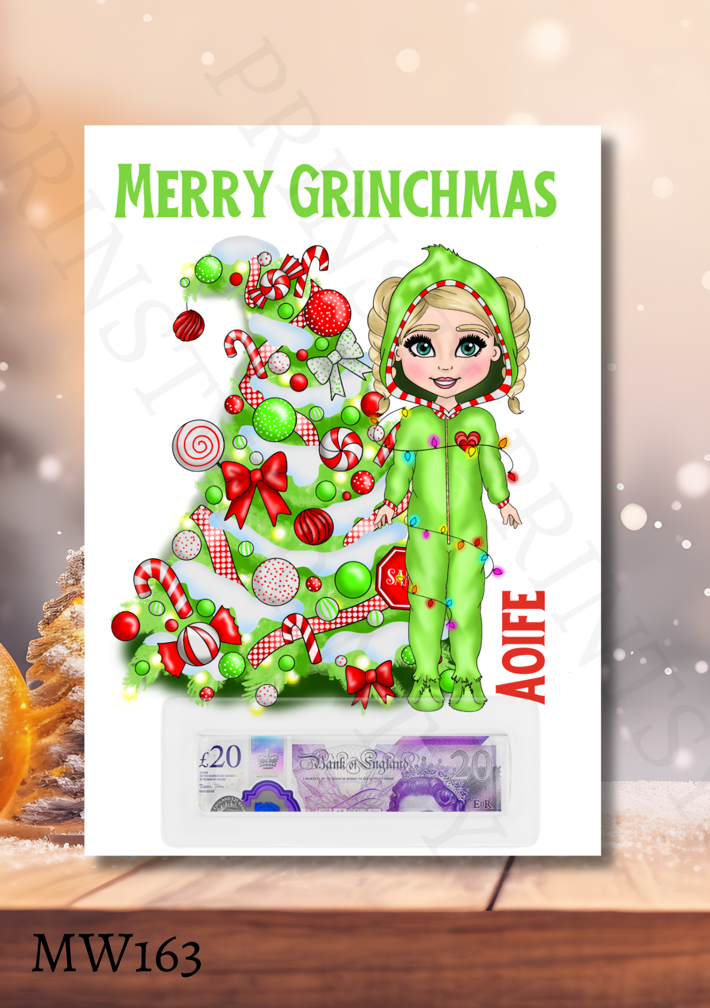 Christmas Dolly Money Card