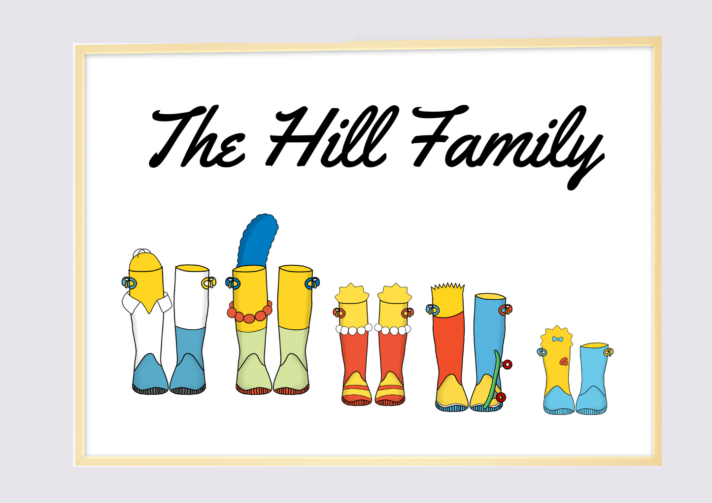Family Boot Wall Art