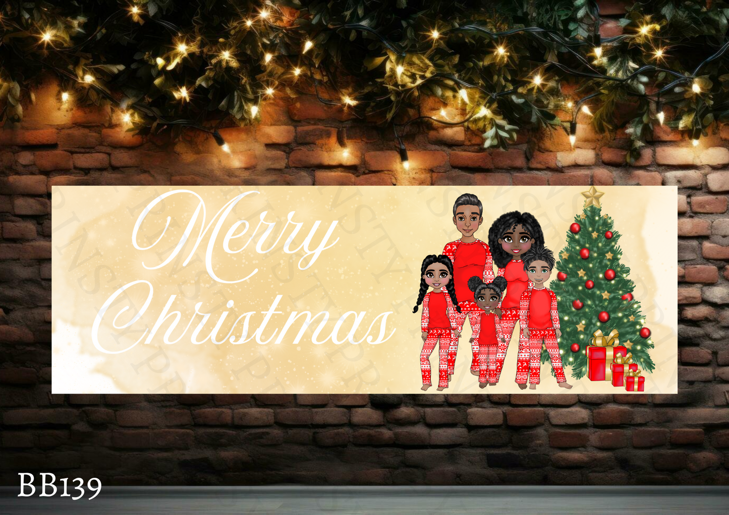 Family Christmas Banner