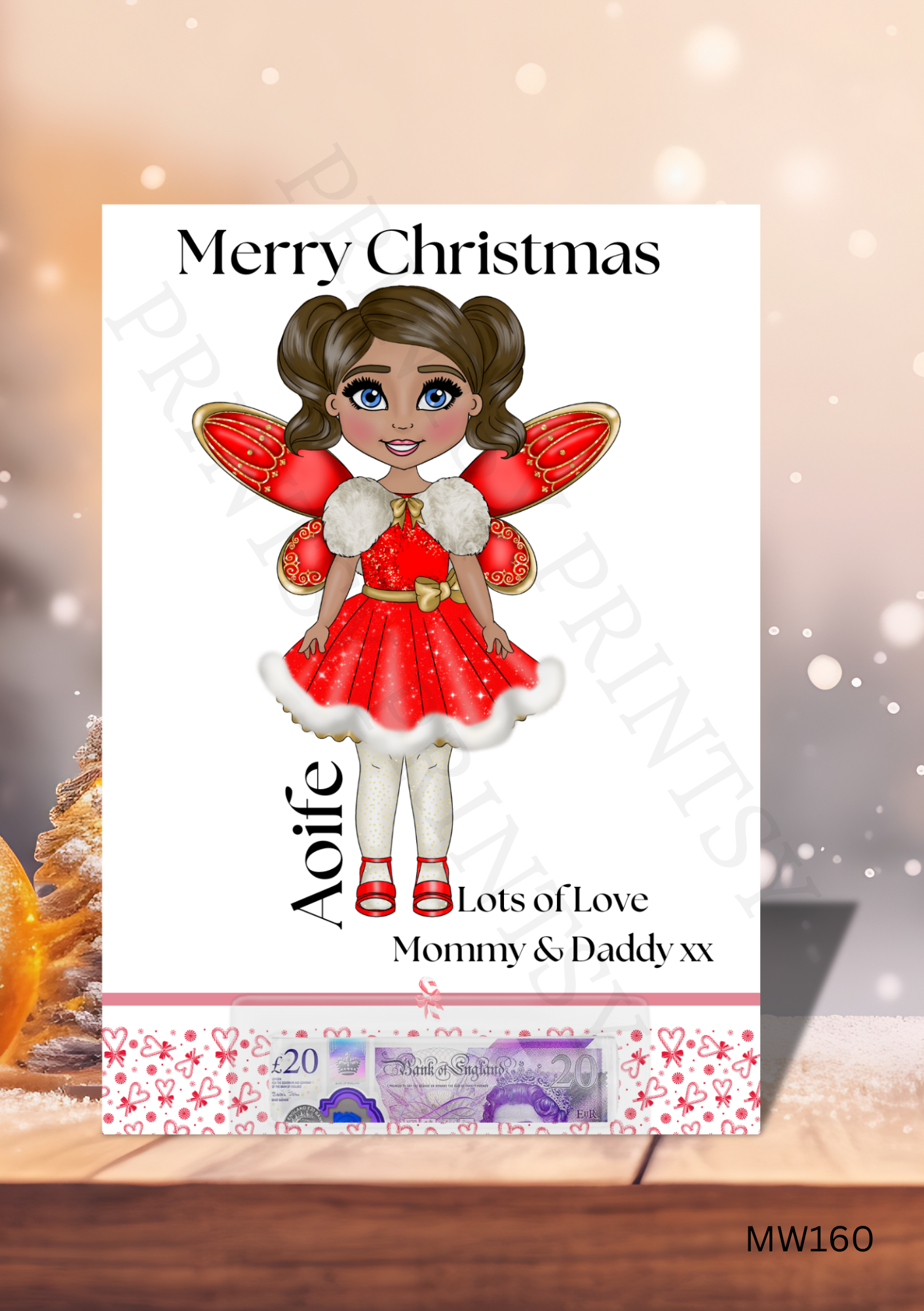 Christmas Fairy Money Card