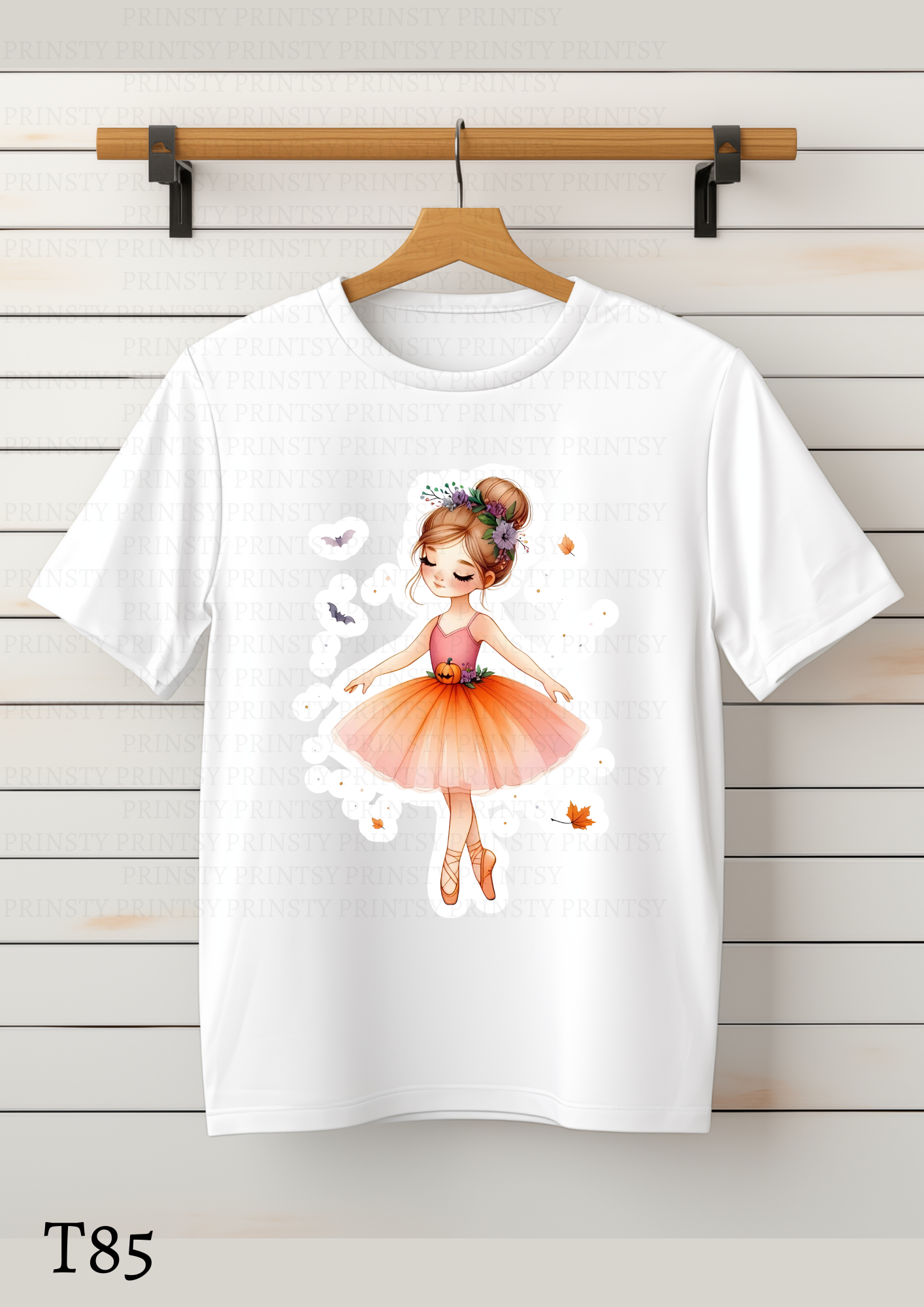 Cute Halloween Ballerina Kids T-Shirt