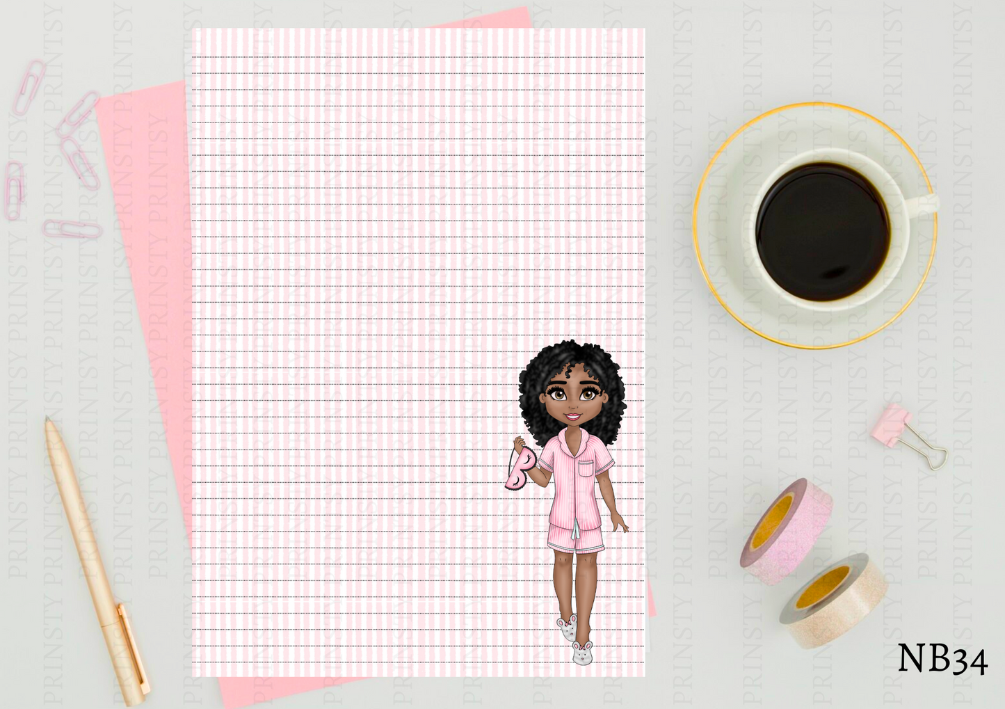 Sleep Over Dolly Note Book