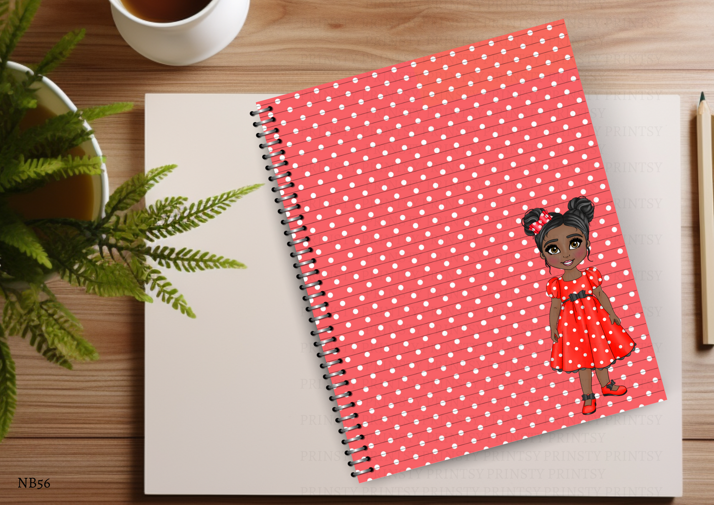 Spotty Dress Dolly Note Book