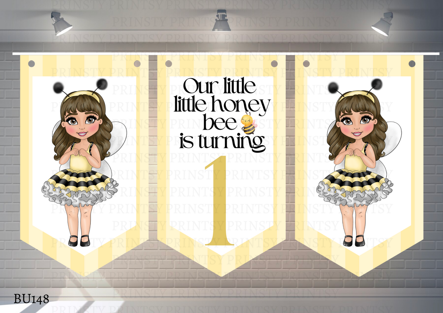 Little Honey Bee Dolly Bunting