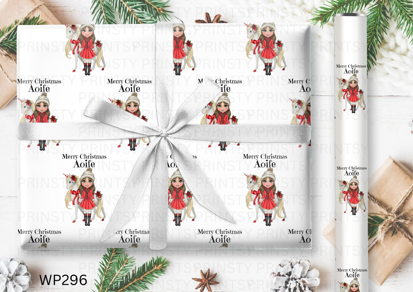 Christmas Dolly Wrapping paper