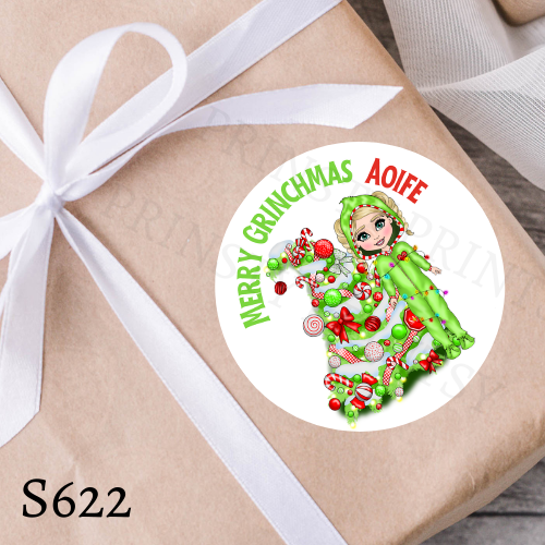 Christmas Dolly Gift Stickers