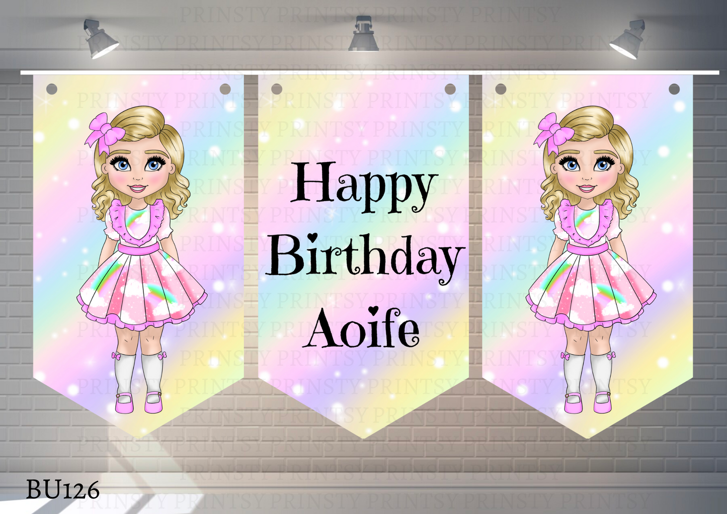 Rainbow Dolly Bunting