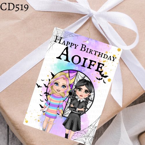 Spooky & Kooky Dolly Gift Label