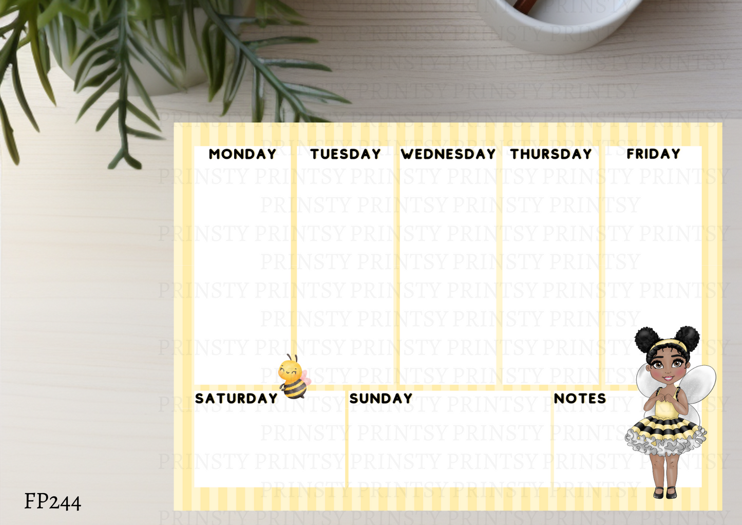 Little Honey Bee Dolly Weekly Planner