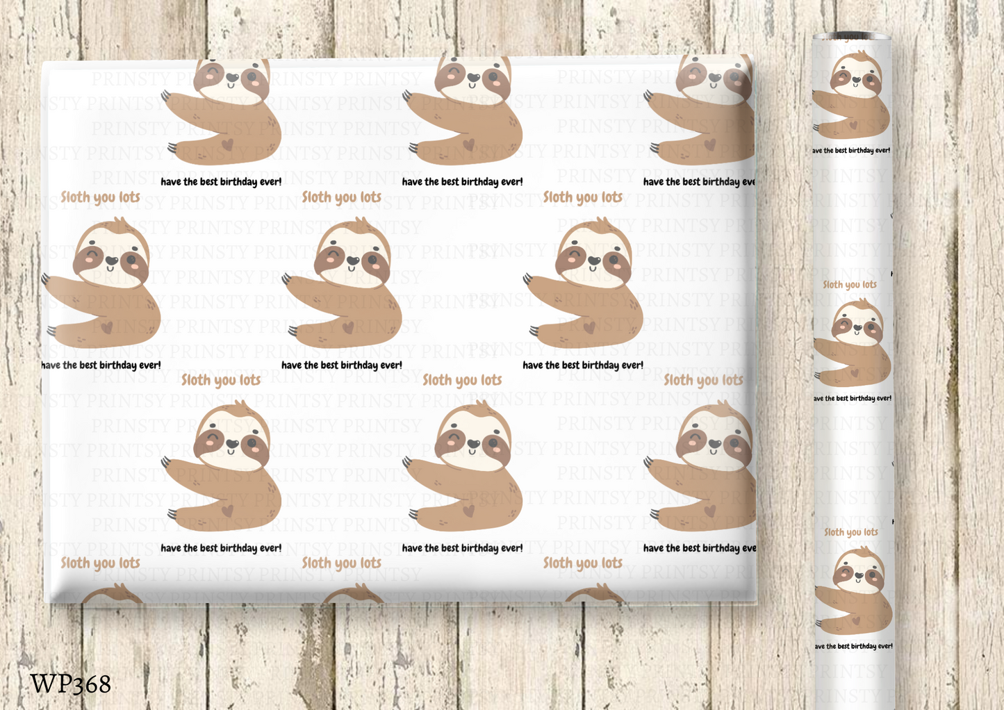 Sloth Wrapping Paper