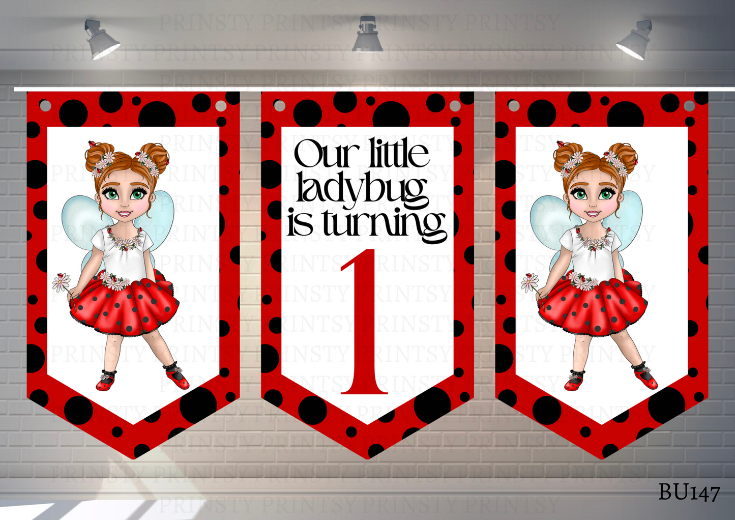 Little Ladybird Dolly Bunting