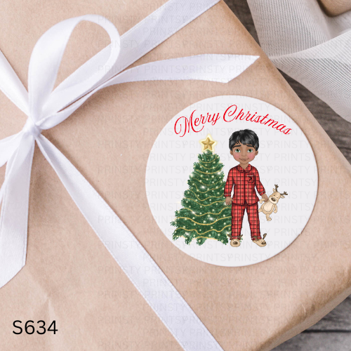 Christmas Dude Gift Stickers