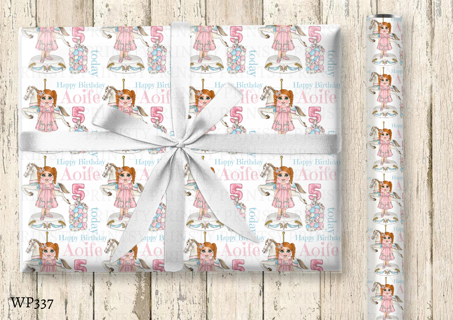 Carousel Dolly Wrapping Paper