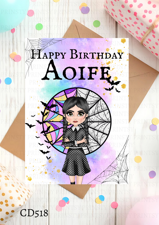 Spooky & Kooky Dolly Celebration Card