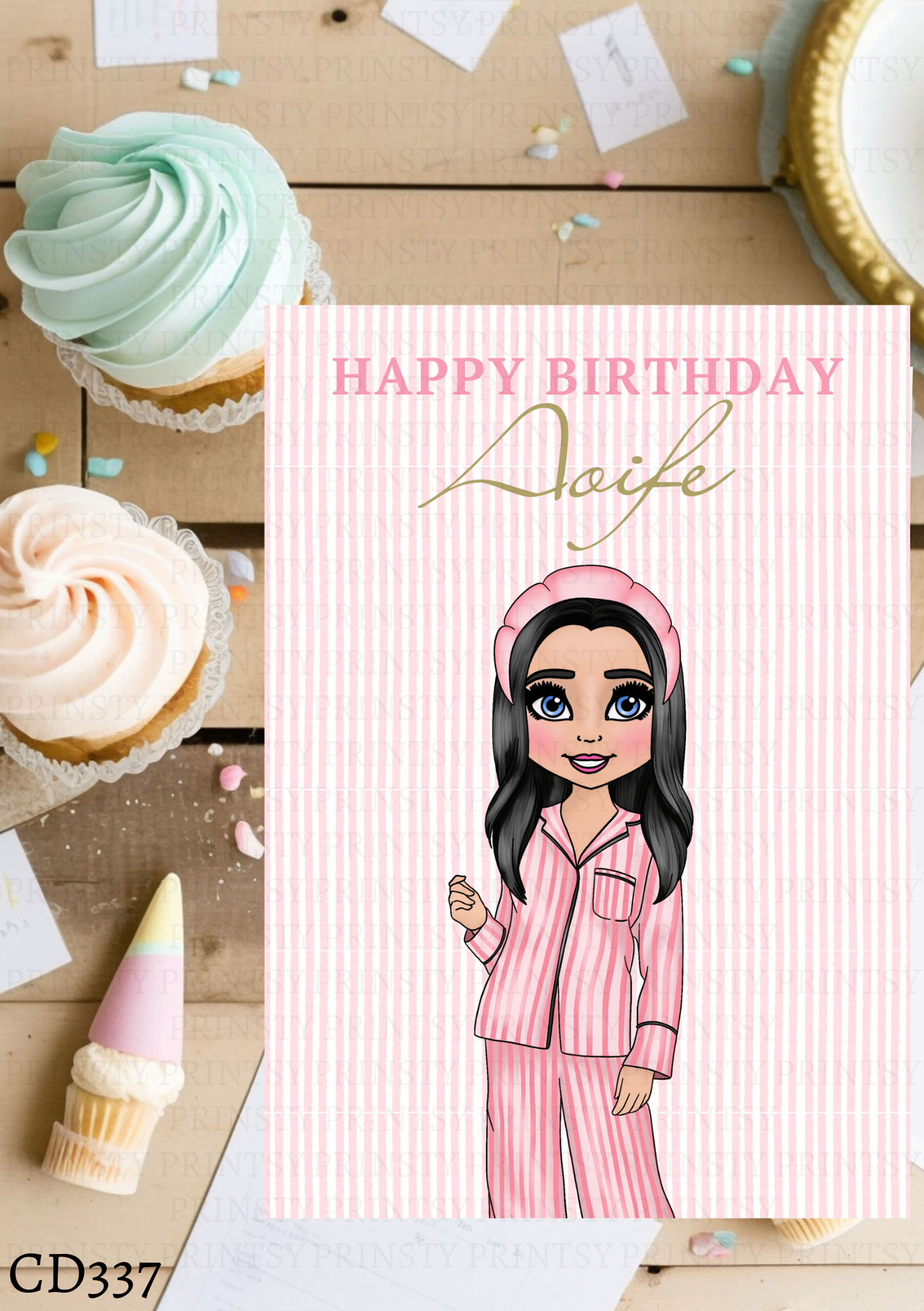 Make Up Dolly Celebration Card