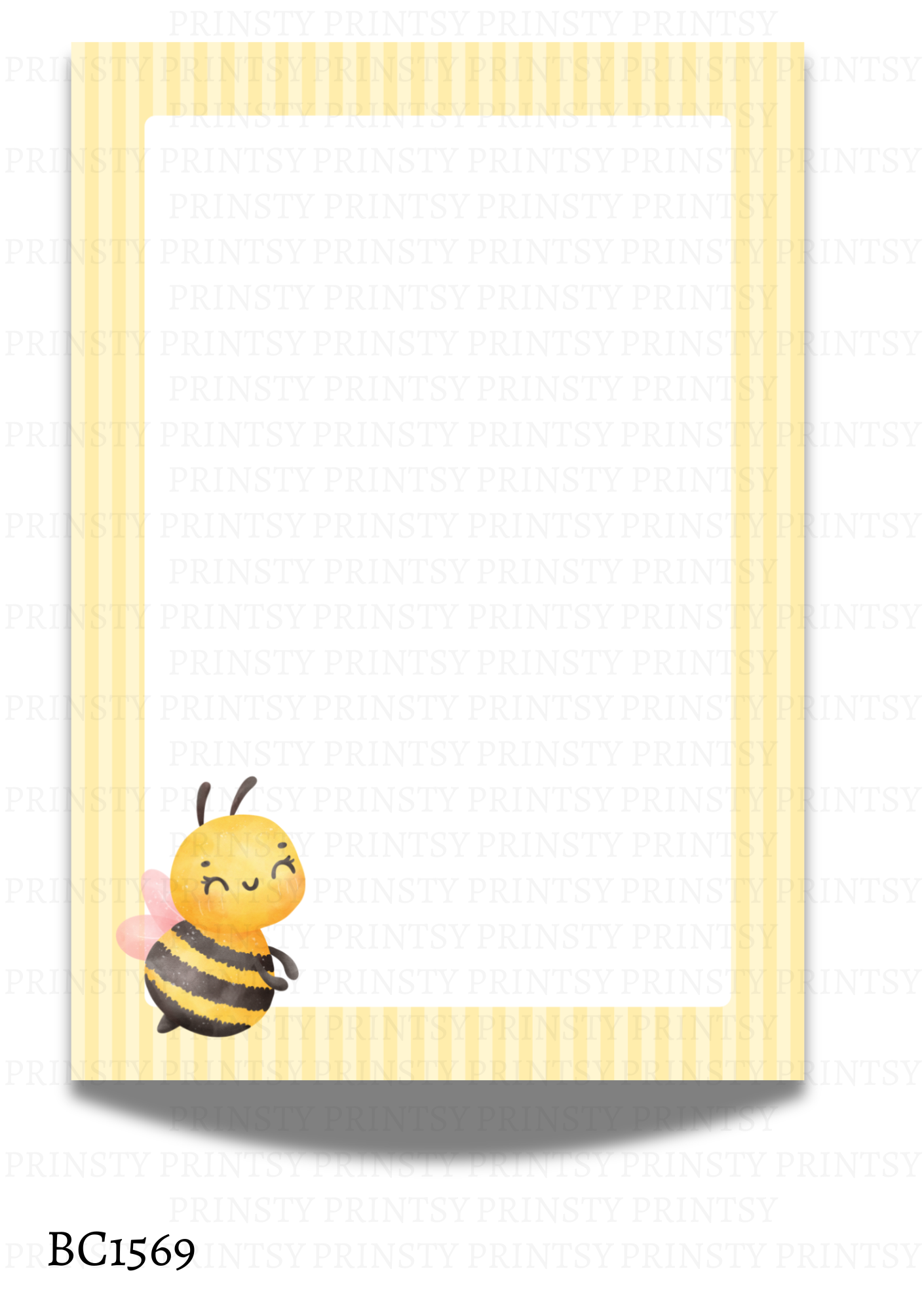 Little Honey Bee Bow Card