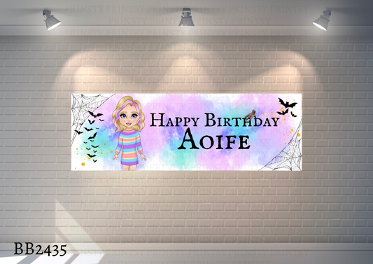 Spooky & Kooky Dolly Banner