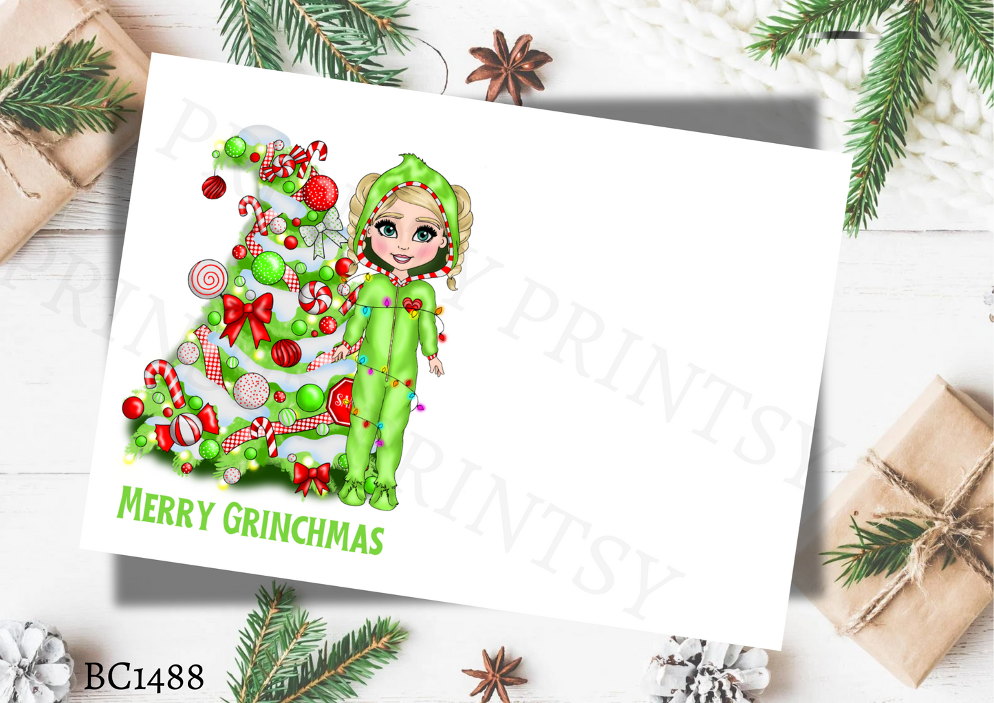 Dolly Christmas Bow Cards