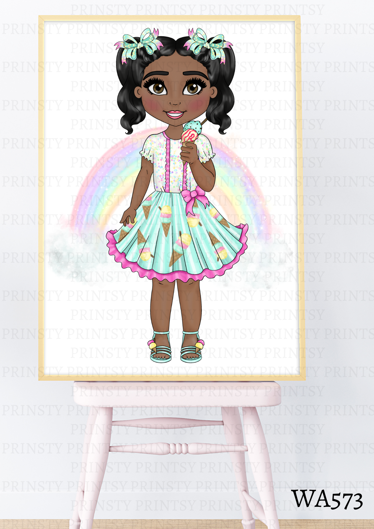 Ice Cream Dolly Wall Art