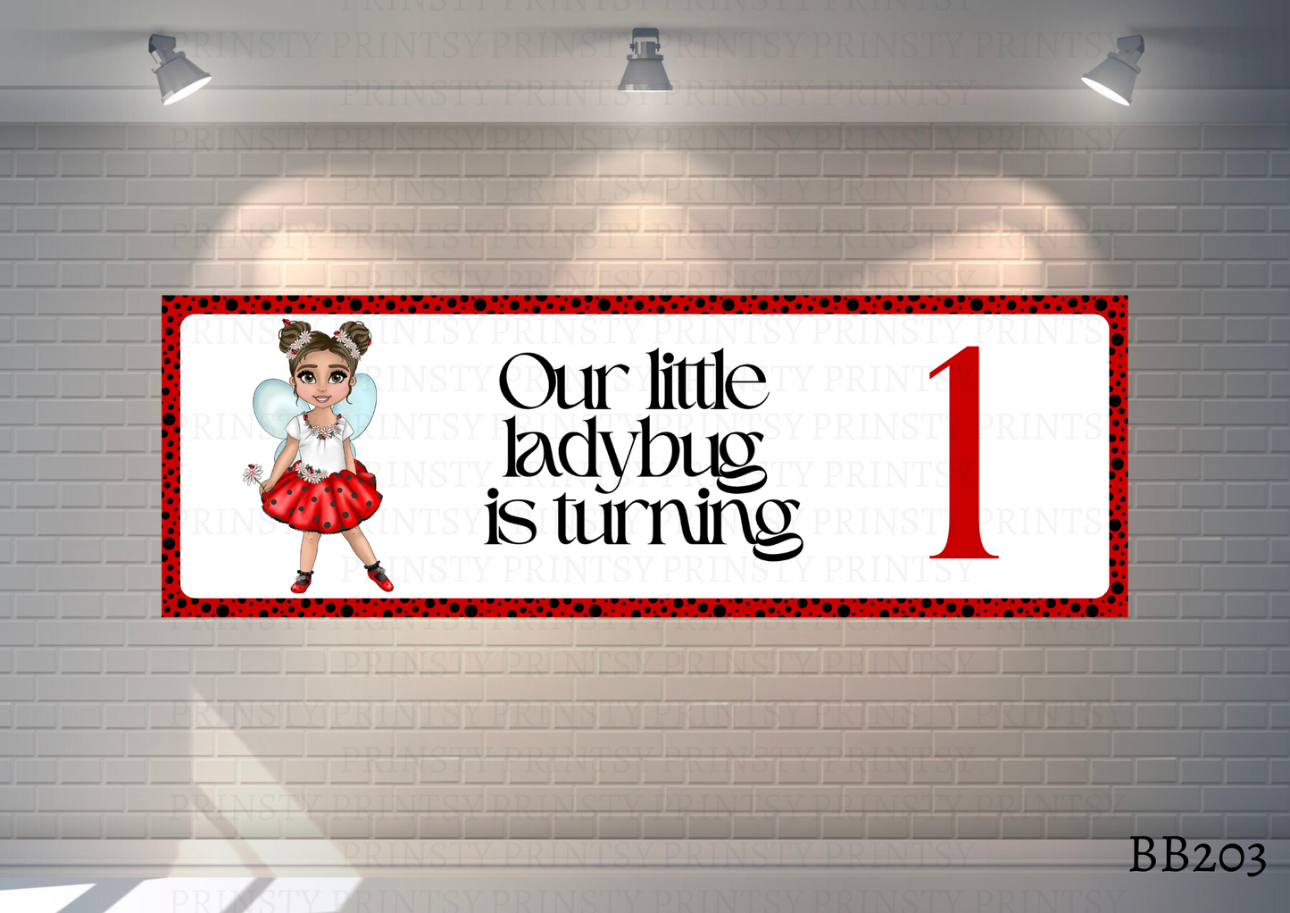 Little Ladybird Dolly Banner