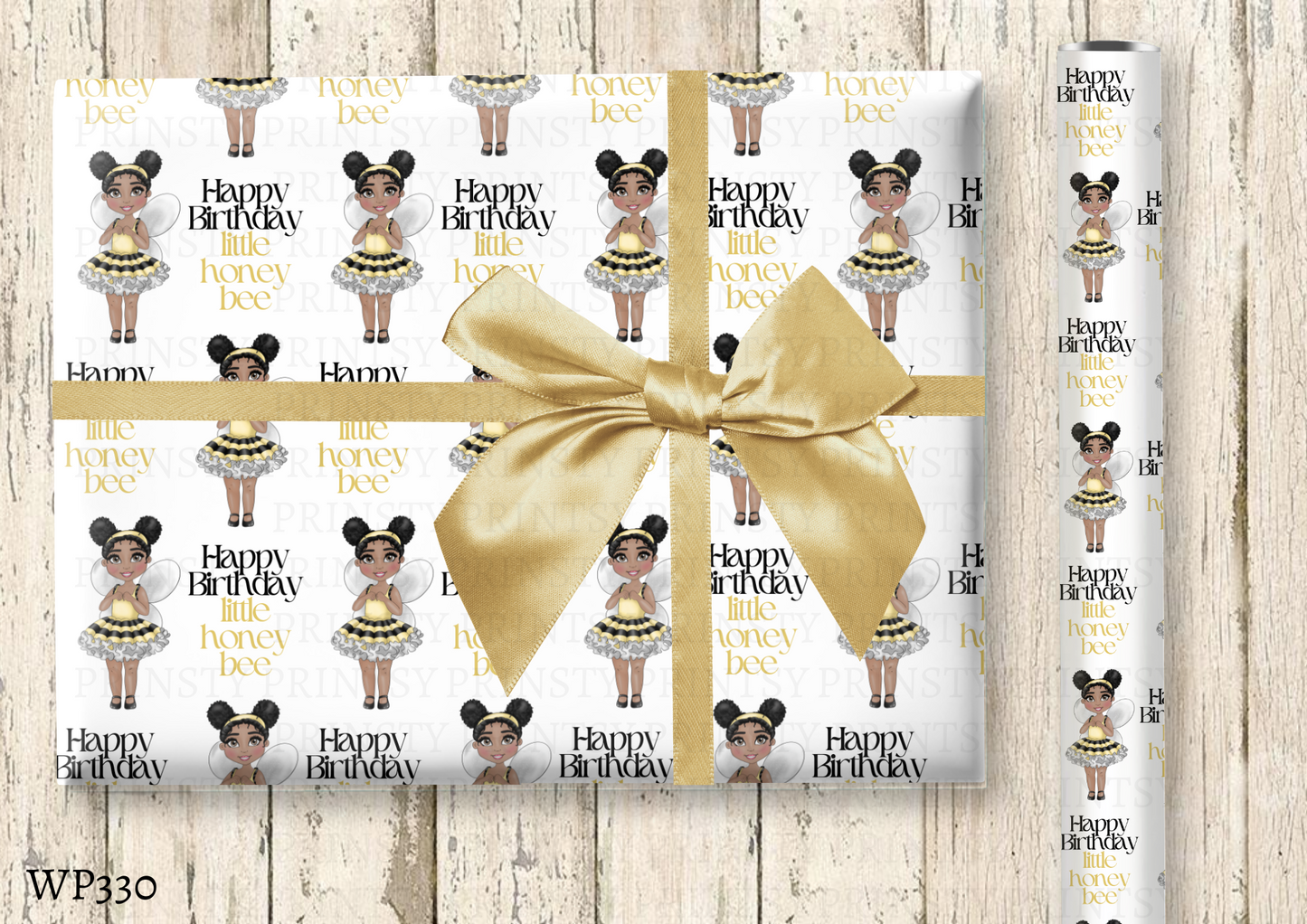 Little Honey Bee Dolly Wrapping Paper