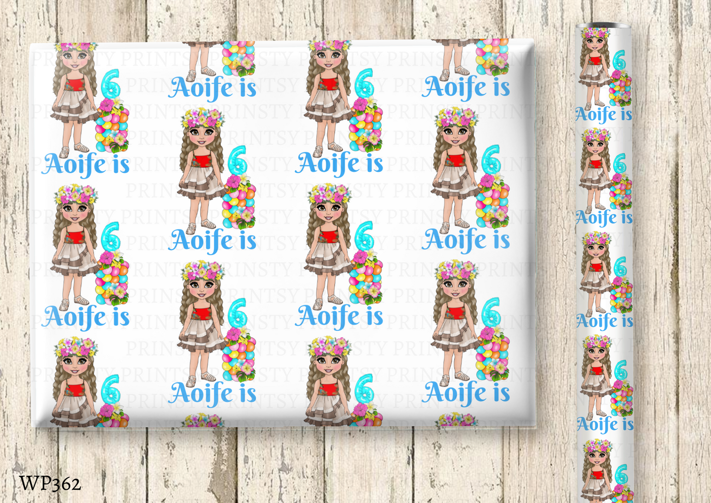 Polynesian Dolly Wrapping Paper