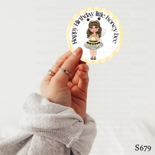 Little Honey Bee Dolly Sticker Sheet