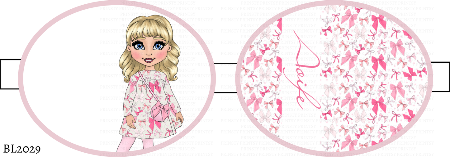 Bow Print Dolly Bow Loop