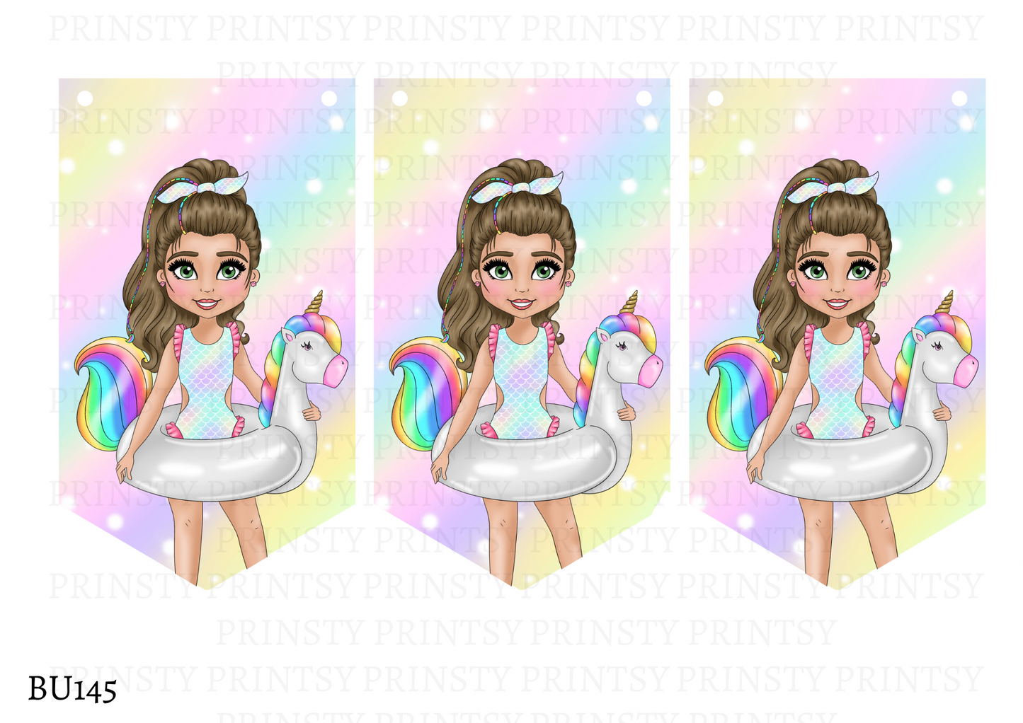 Pool Party Dolly Bunting