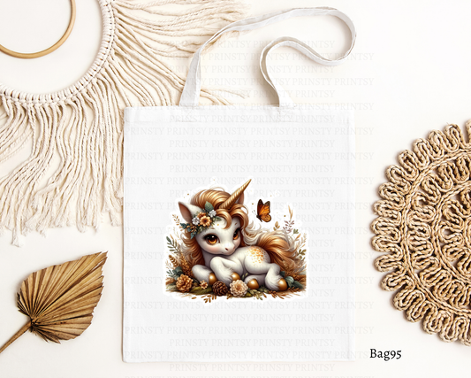 Autumn Unicorn Tote Bag