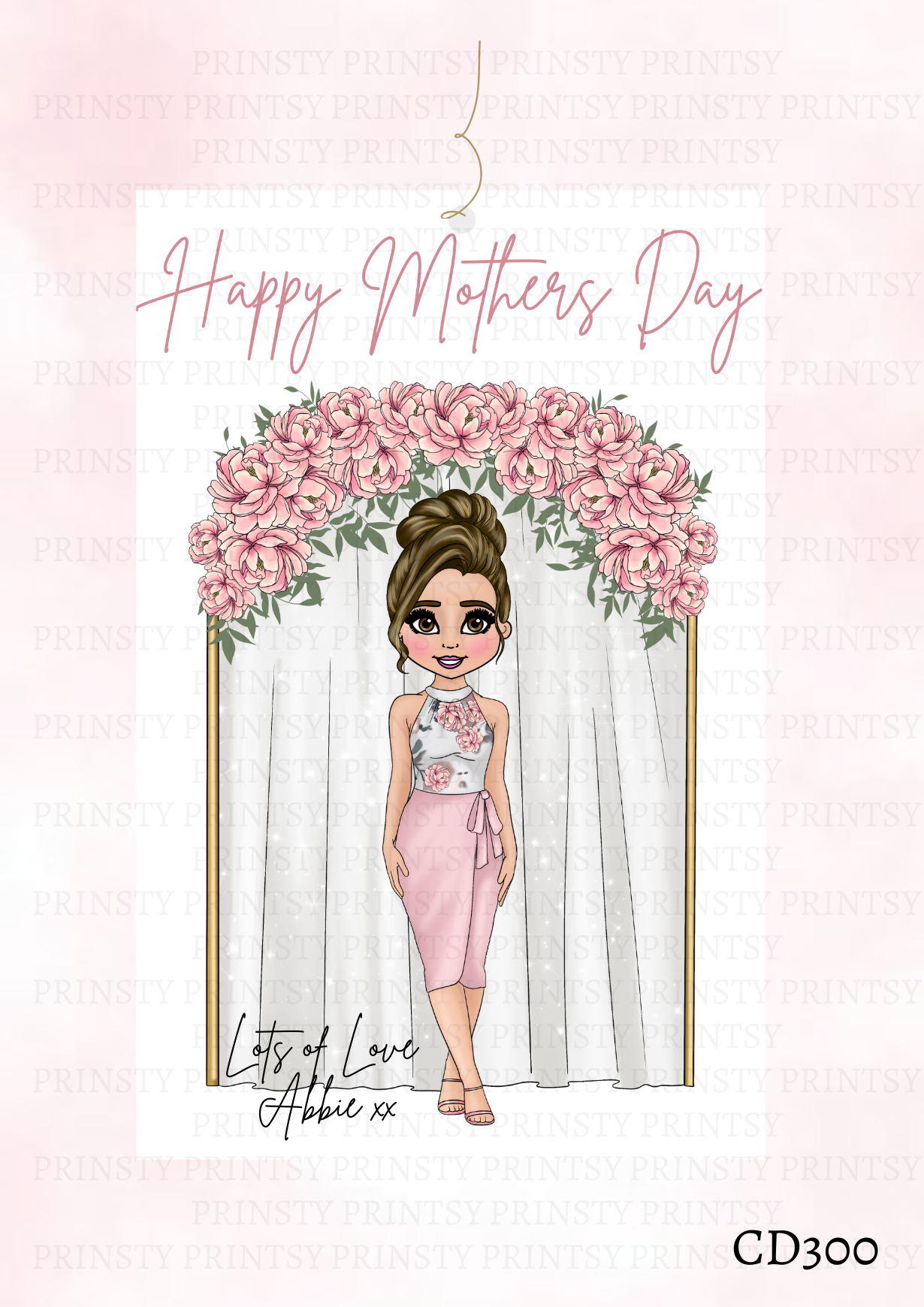 Dolly Mother's Day Gift Label