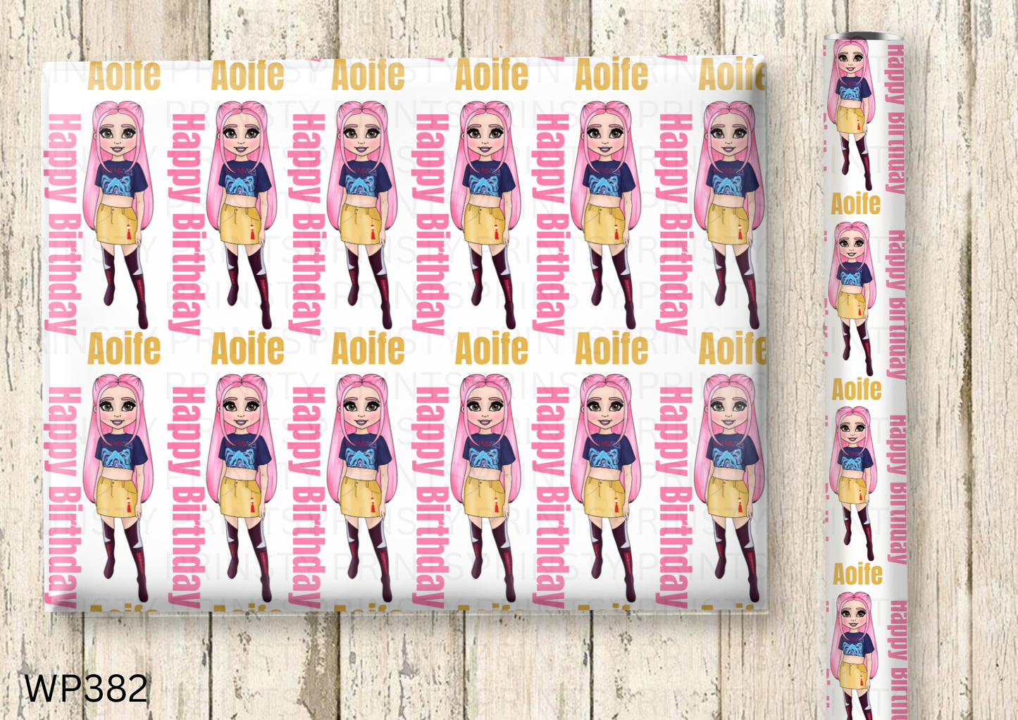 Mira Dolly Wrapping Paper
