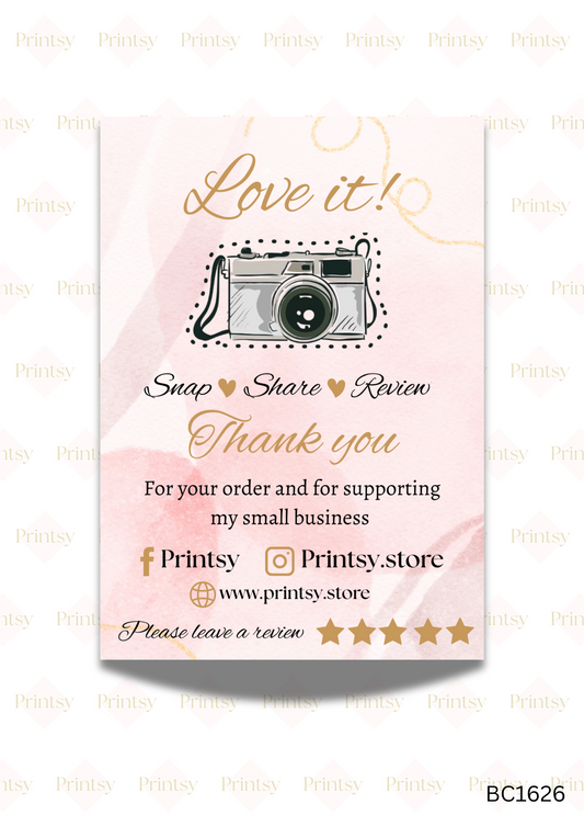 Snap, Tag and Share Cards